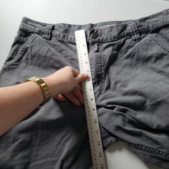 Carhartt Shorts Mens 36 Gray Rugged Flex Relaxed Fit Canvas Utility Work BS3652 - Picture 5 of 9